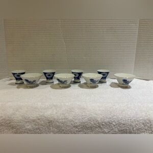 Vintage Kiku-Masmune two piece saki cups